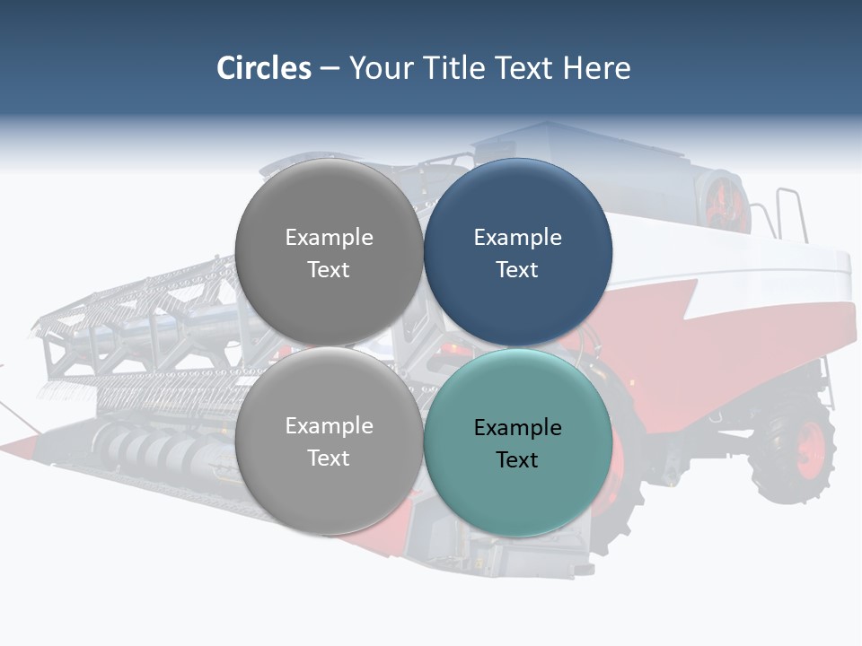 Farming Modern Thresher PowerPoint Template