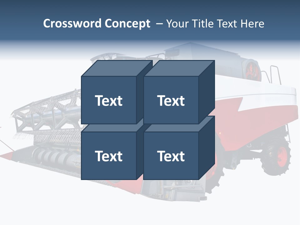 Farming Modern Thresher PowerPoint Template