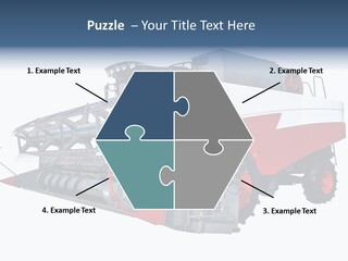 Farming Modern Thresher PowerPoint Template