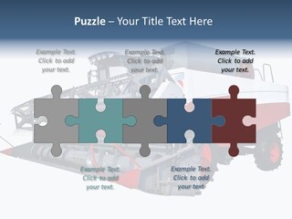 Farming Modern Thresher PowerPoint Template