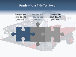 Farming Modern Thresher PowerPoint Template