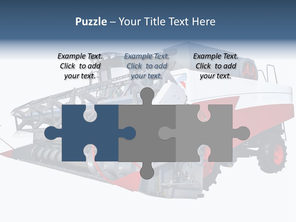 Farming Modern Thresher PowerPoint Template