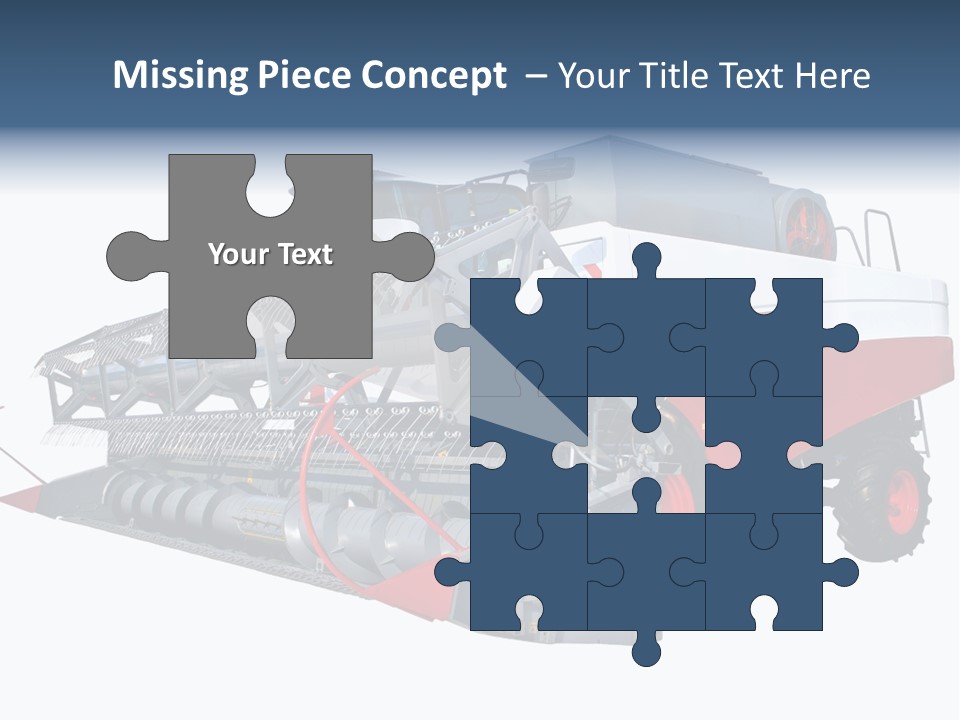 Farming Modern Thresher PowerPoint Template