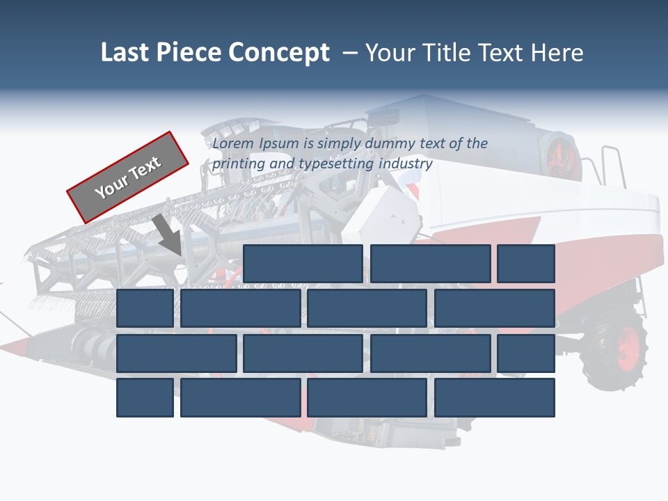 Farming Modern Thresher PowerPoint Template