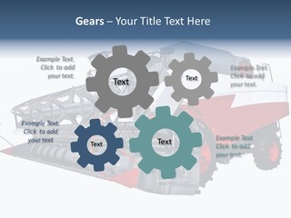 Farming Modern Thresher PowerPoint Template