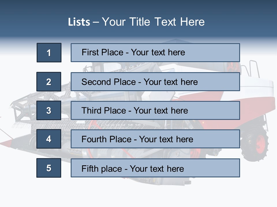 Farming Modern Thresher PowerPoint Template