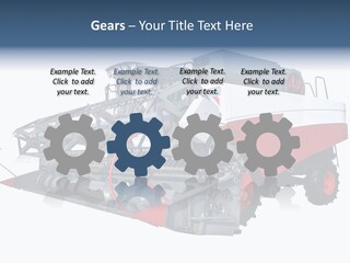 Farming Modern Thresher PowerPoint Template