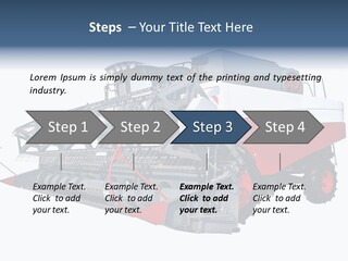 Farming Modern Thresher PowerPoint Template