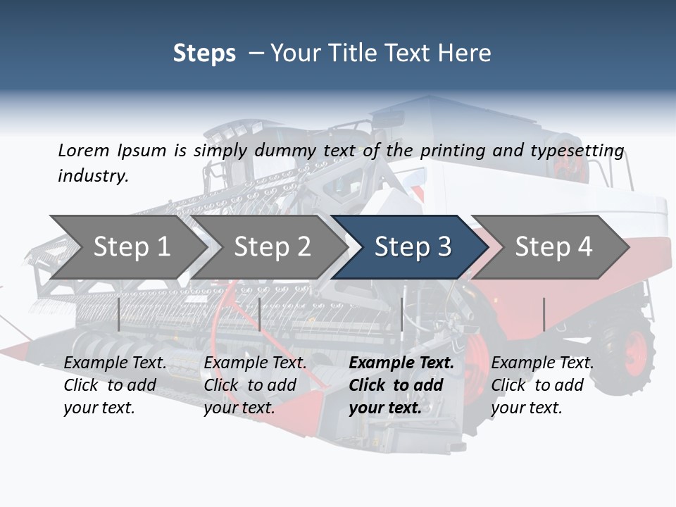 Farming Modern Thresher PowerPoint Template