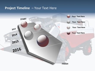 Farming Modern Thresher PowerPoint Template