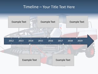 Farming Modern Thresher PowerPoint Template