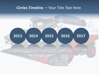 Farming Modern Thresher PowerPoint Template