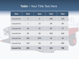 Farming Modern Thresher PowerPoint Template