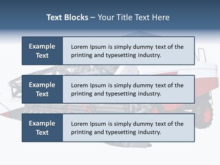 Farming Modern Thresher PowerPoint Template