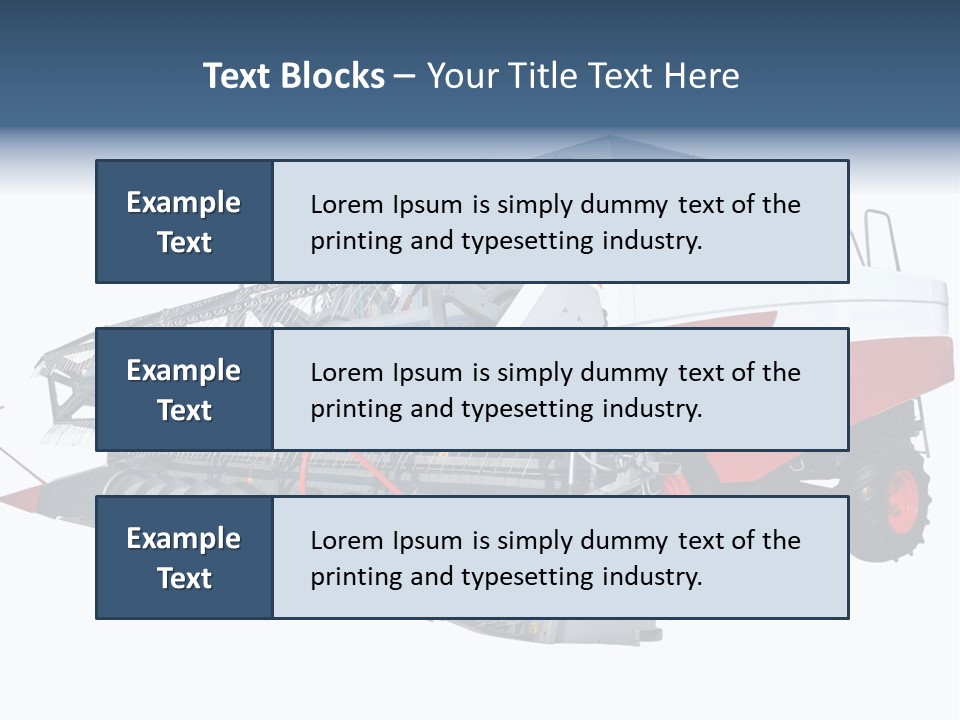 Farming Modern Thresher PowerPoint Template