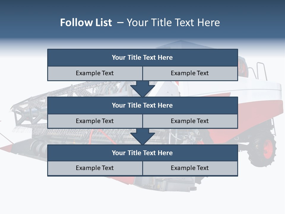Farming Modern Thresher PowerPoint Template