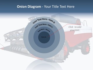 Farming Modern Thresher PowerPoint Template