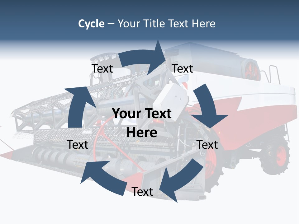 Farming Modern Thresher PowerPoint Template