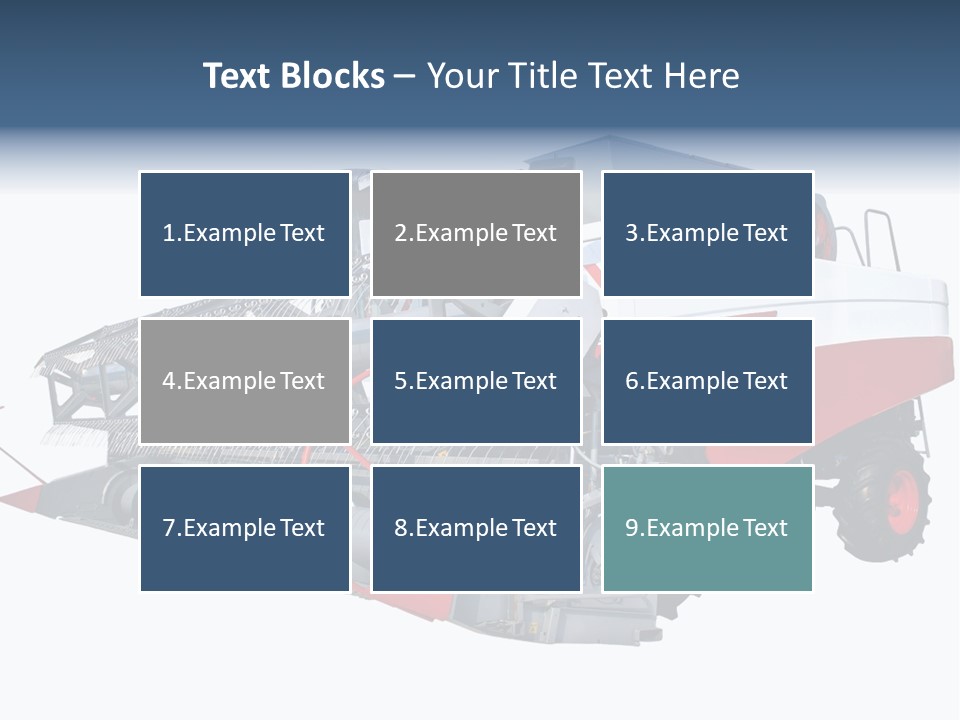 Farming Modern Thresher PowerPoint Template