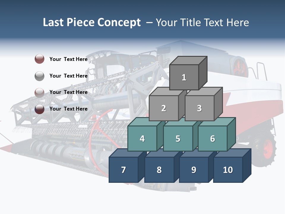 Farming Modern Thresher PowerPoint Template