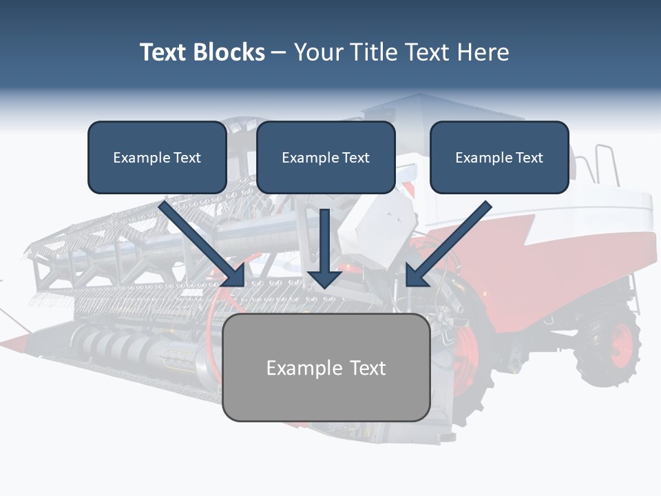 Farming Modern Thresher PowerPoint Template