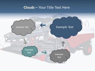 Farming Modern Thresher PowerPoint Template
