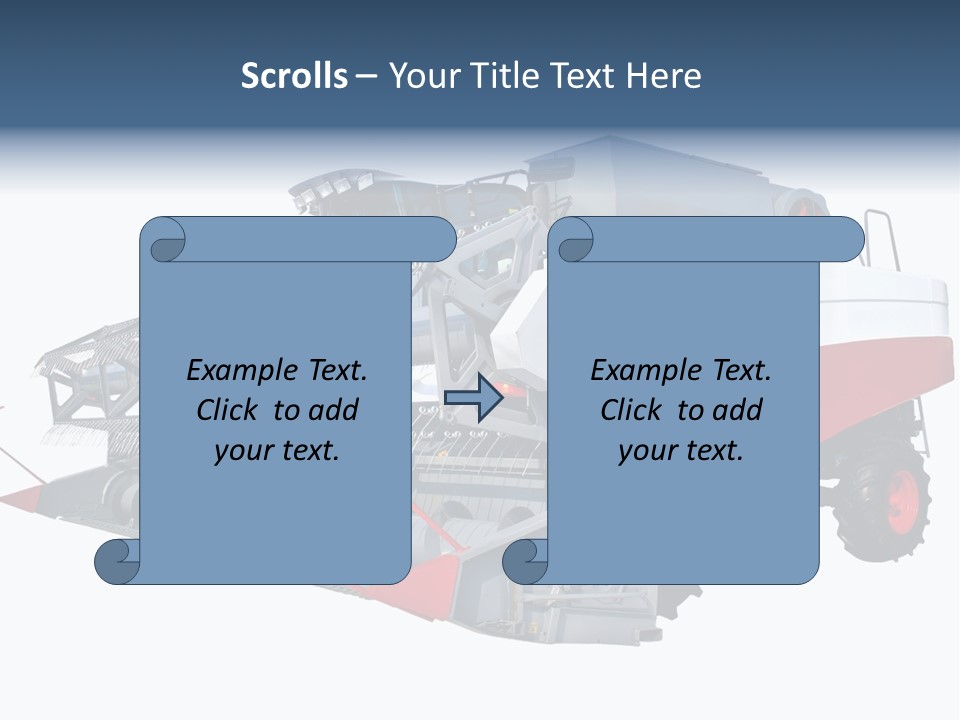 Farming Modern Thresher PowerPoint Template