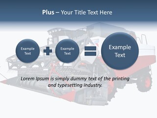 Farming Modern Thresher PowerPoint Template