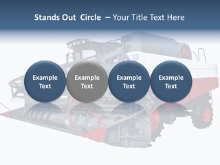 Farming Modern Thresher PowerPoint Template