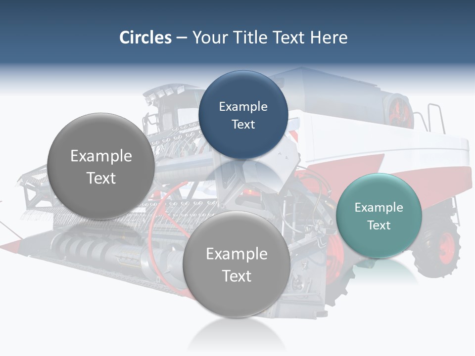 Farming Modern Thresher PowerPoint Template