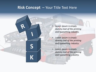 Farming Modern Thresher PowerPoint Template