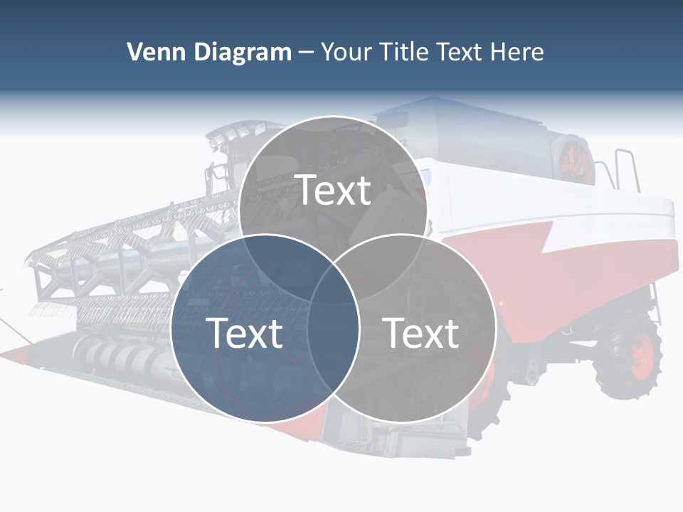 Farming Modern Thresher PowerPoint Template