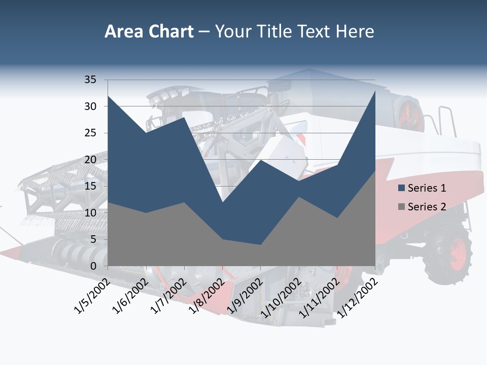 Farming Modern Thresher PowerPoint Template