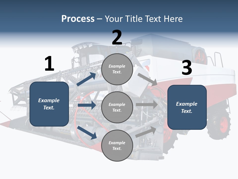 Farming Modern Thresher PowerPoint Template