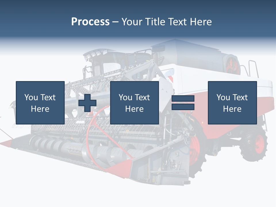 Farming Modern Thresher PowerPoint Template