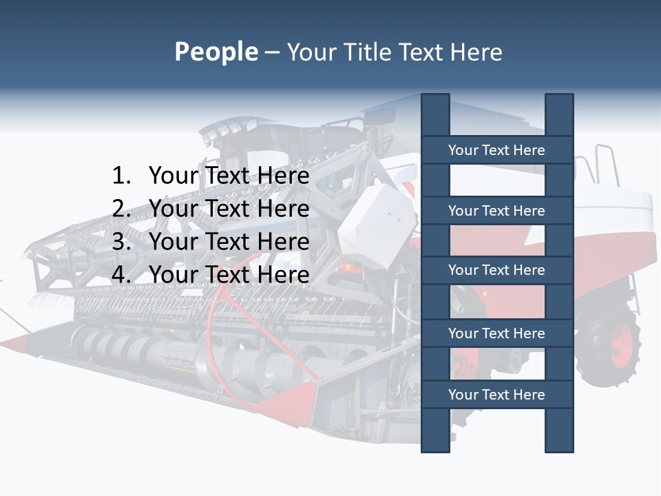 Farming Modern Thresher PowerPoint Template