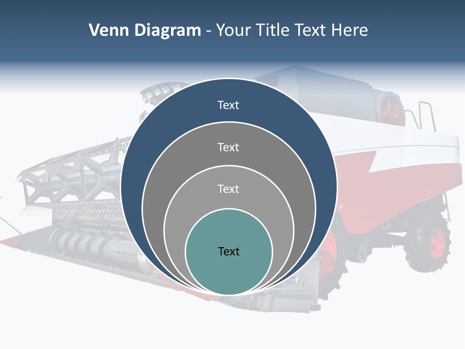 Farming Modern Thresher PowerPoint Template