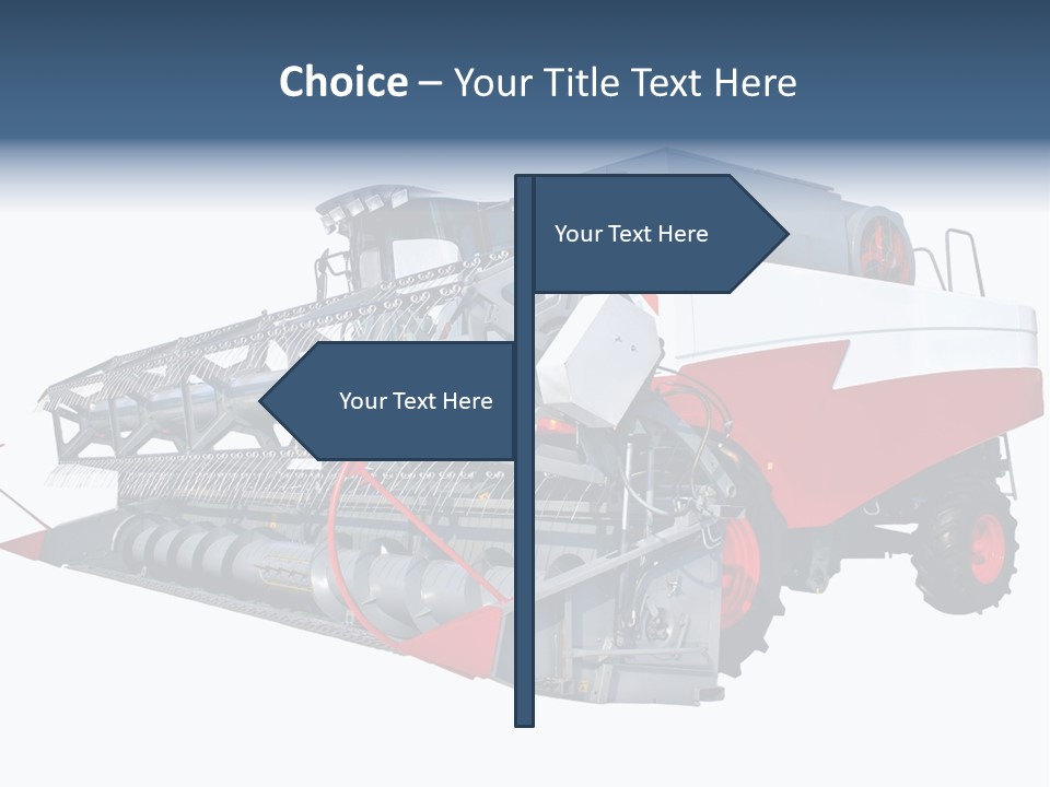 Farming Modern Thresher PowerPoint Template