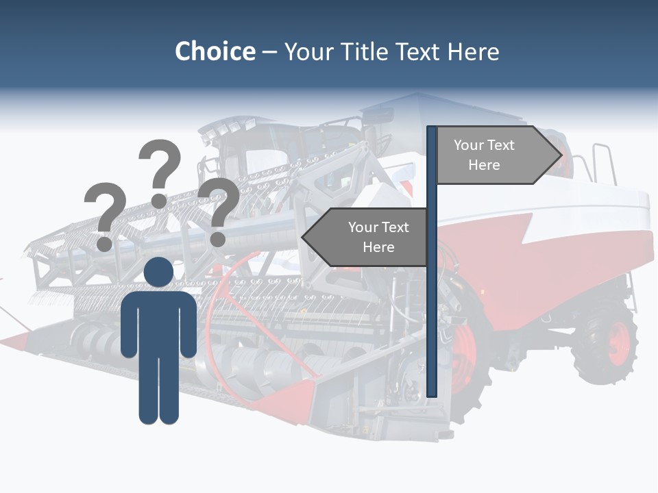 Farming Modern Thresher PowerPoint Template