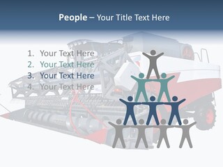 Farming Modern Thresher PowerPoint Template