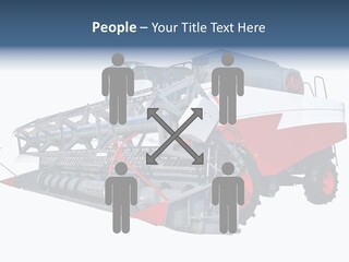 Farming Modern Thresher PowerPoint Template