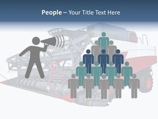 Farming Modern Thresher PowerPoint Template