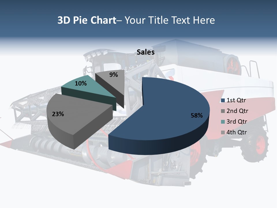 Farming Modern Thresher PowerPoint Template