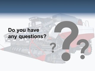 Farming Modern Thresher PowerPoint Template