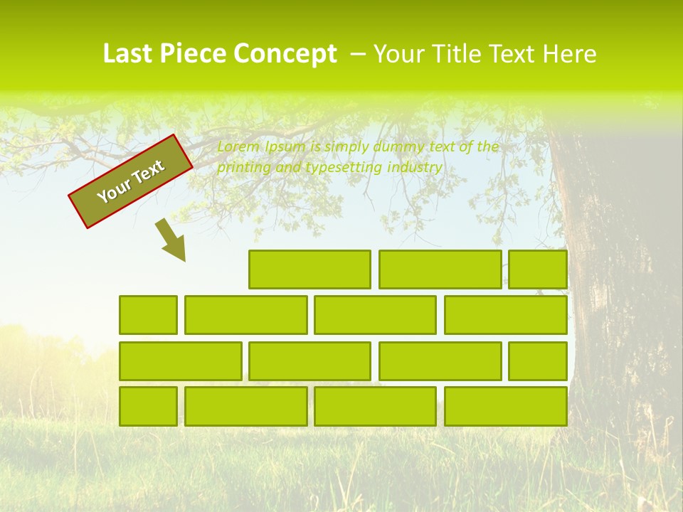 Tree Tall Leaf PowerPoint Template