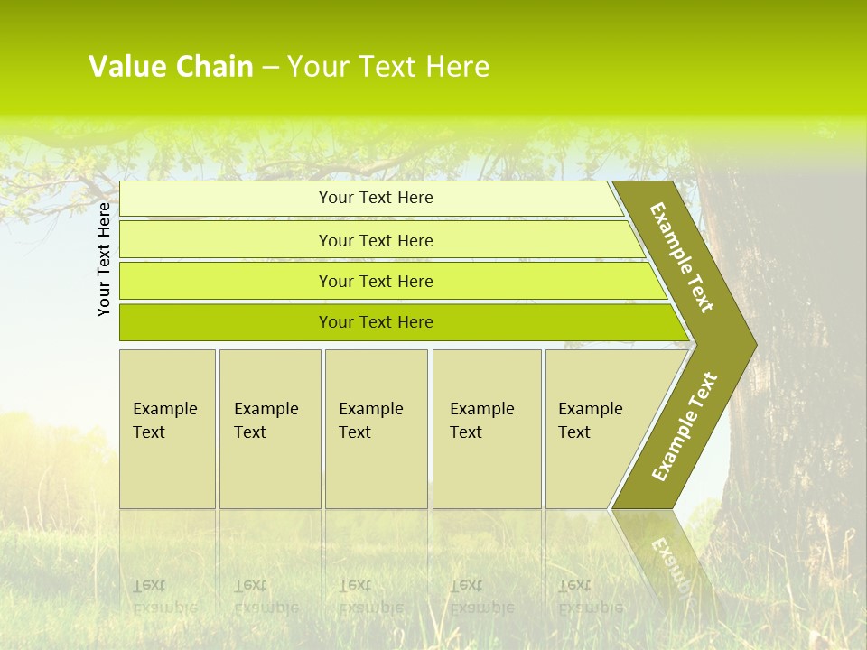 Tree Tall Leaf PowerPoint Template