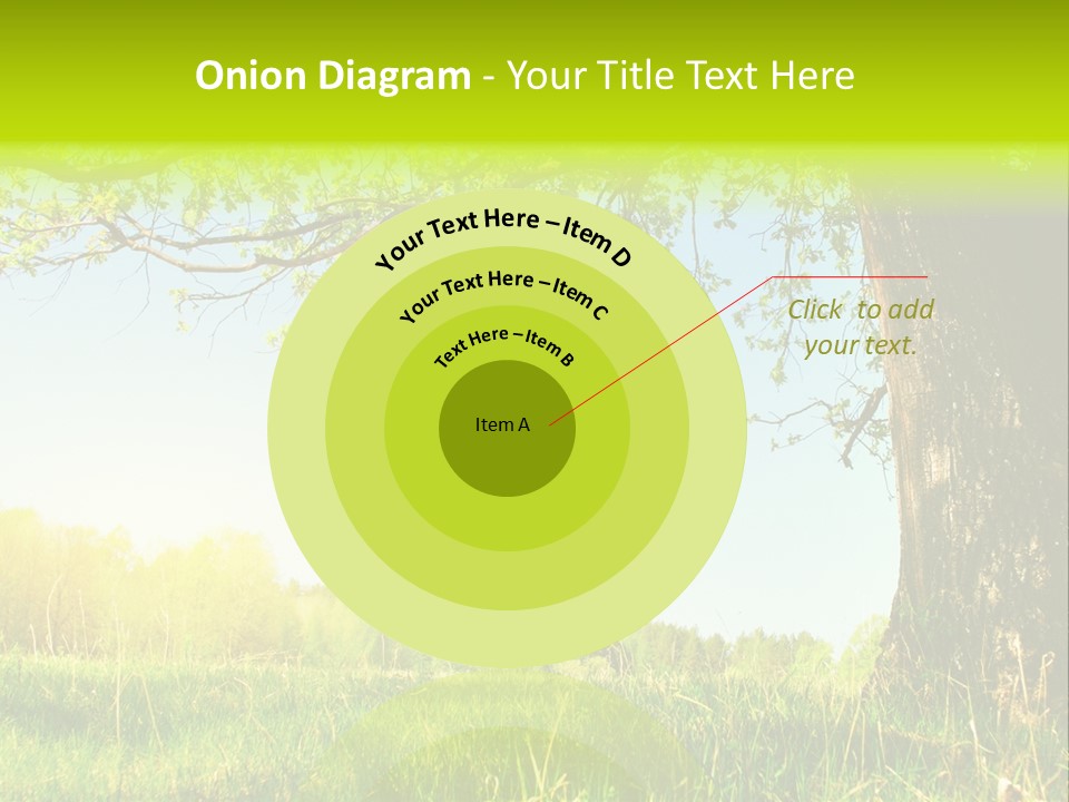 Tree Tall Leaf PowerPoint Template