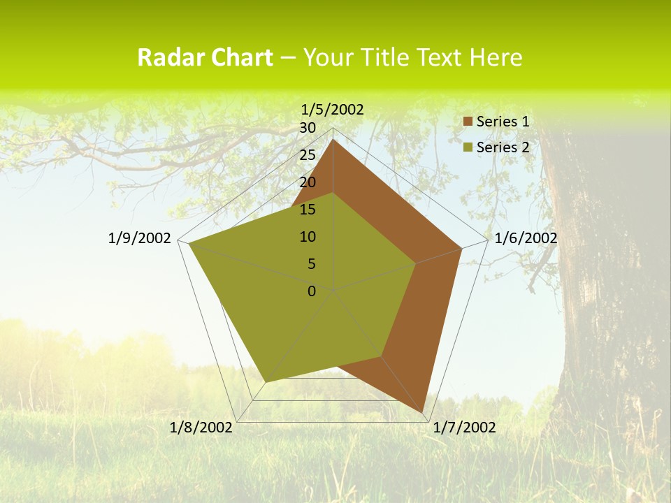 Tree Tall Leaf PowerPoint Template