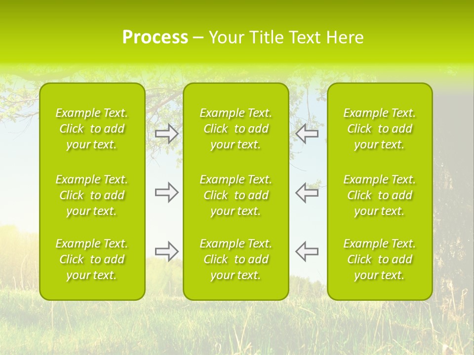 Tree Tall Leaf PowerPoint Template