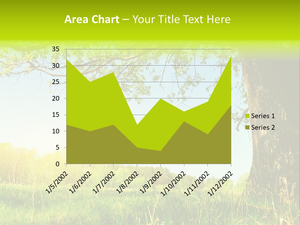 Tree Tall Leaf PowerPoint Template